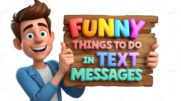 funny things to do in text messages