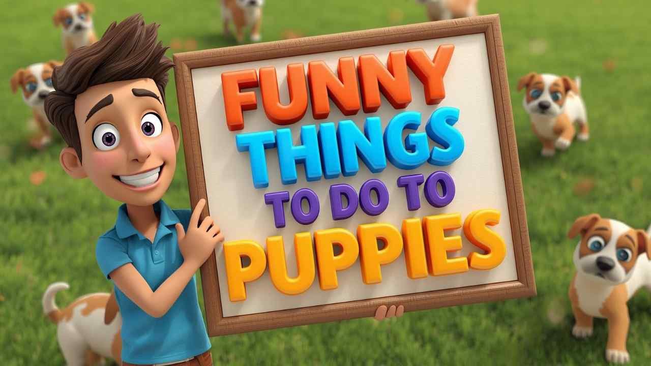 funny things to do to puppies